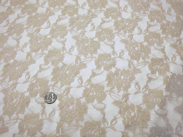 beige lace fabric