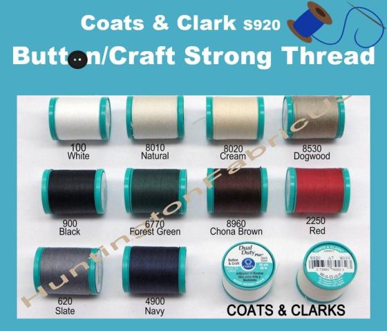 Coats & Clark S920 Dual Duty Plus Button And Craft Thread Coats