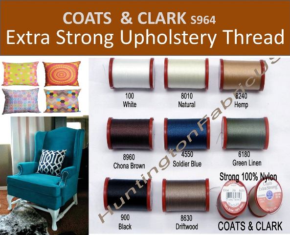 Coats & Clark Extra Strong & Upholstery Thread Coats & Clark Extra Strong & Upholstery  Thread [Coats & Clark S964] - $2.99 : Buy Cheap & Discount Fashion Fabric  Online