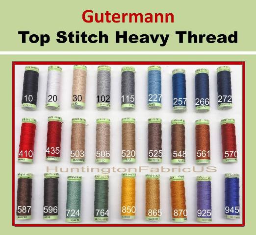 788 Dark Green 30m Gutermann Heavy Duty Top Stitch Thread - Top